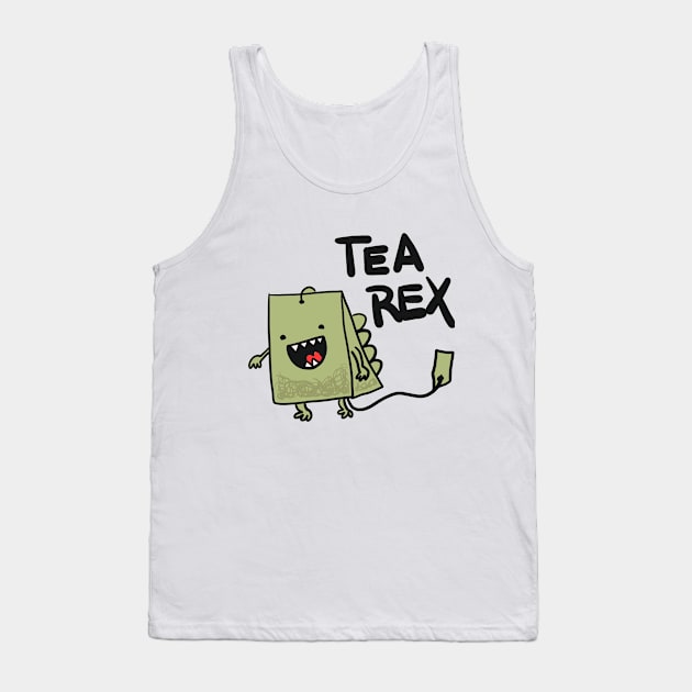 Tea Rex - Puns, Funny - D3 Designs Tank Top by D3Apparels